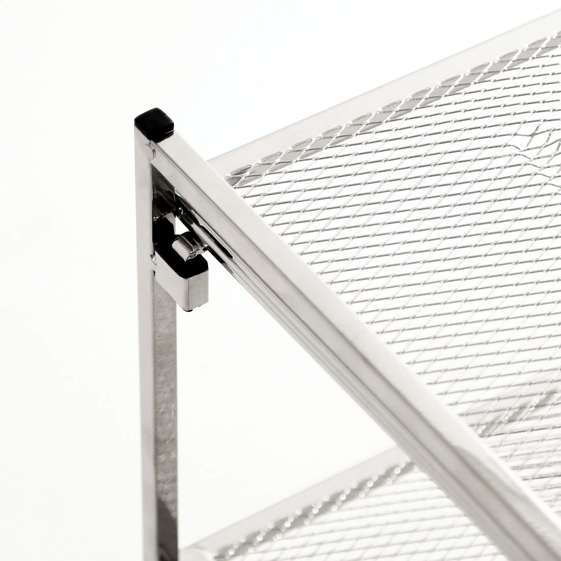 4-Tier Metal Mesh Shoe Rack, Silver - Image 5