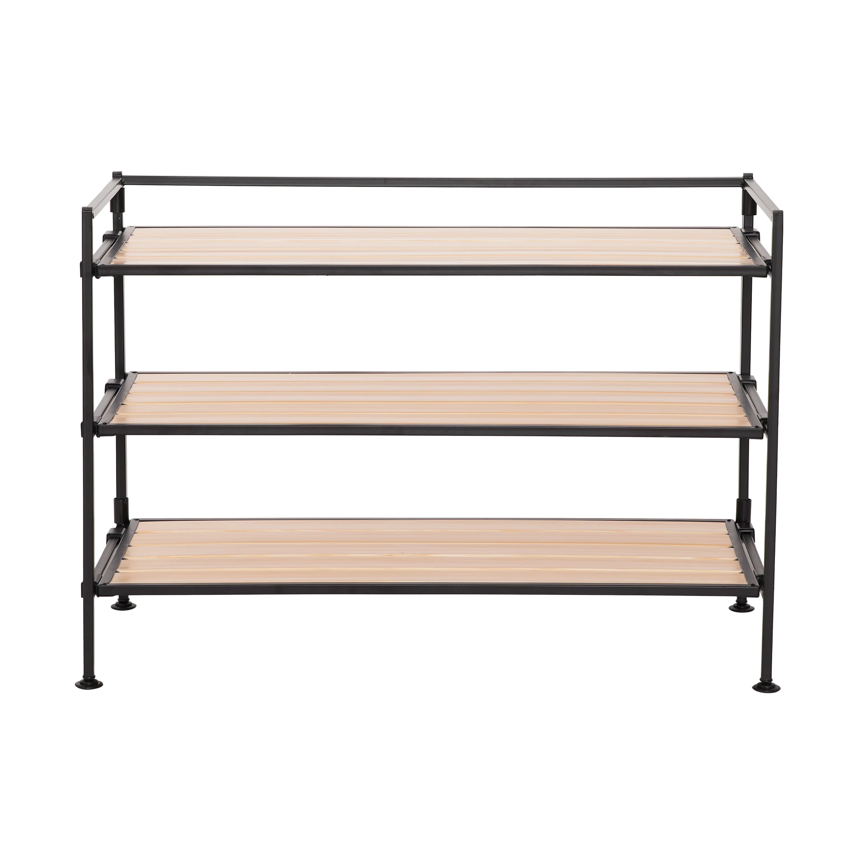 HOME 3-Tier Resin Slatted Shoe Rack - Image 27