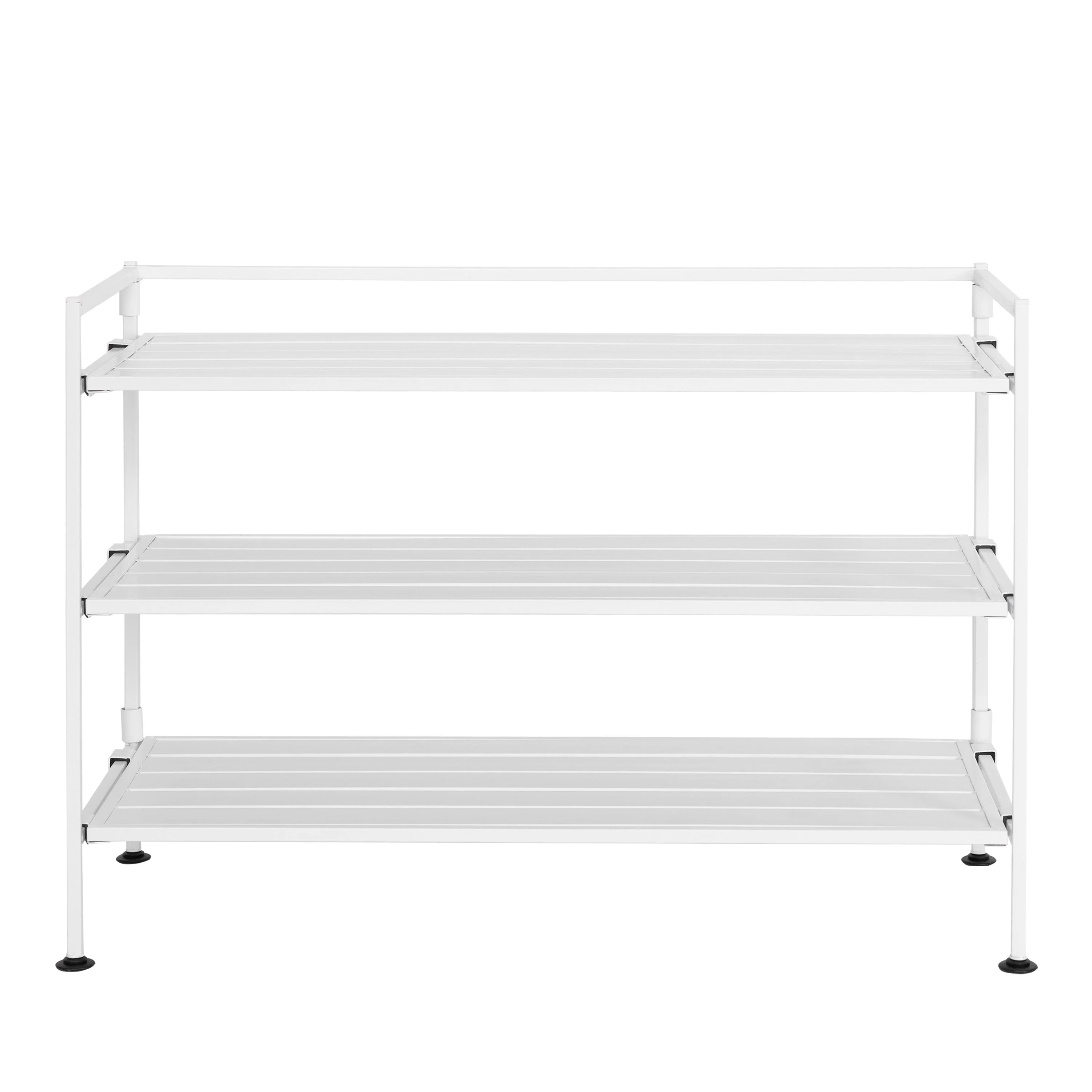 HOME 3-Tier Resin Slatted Shoe Rack - Image 7