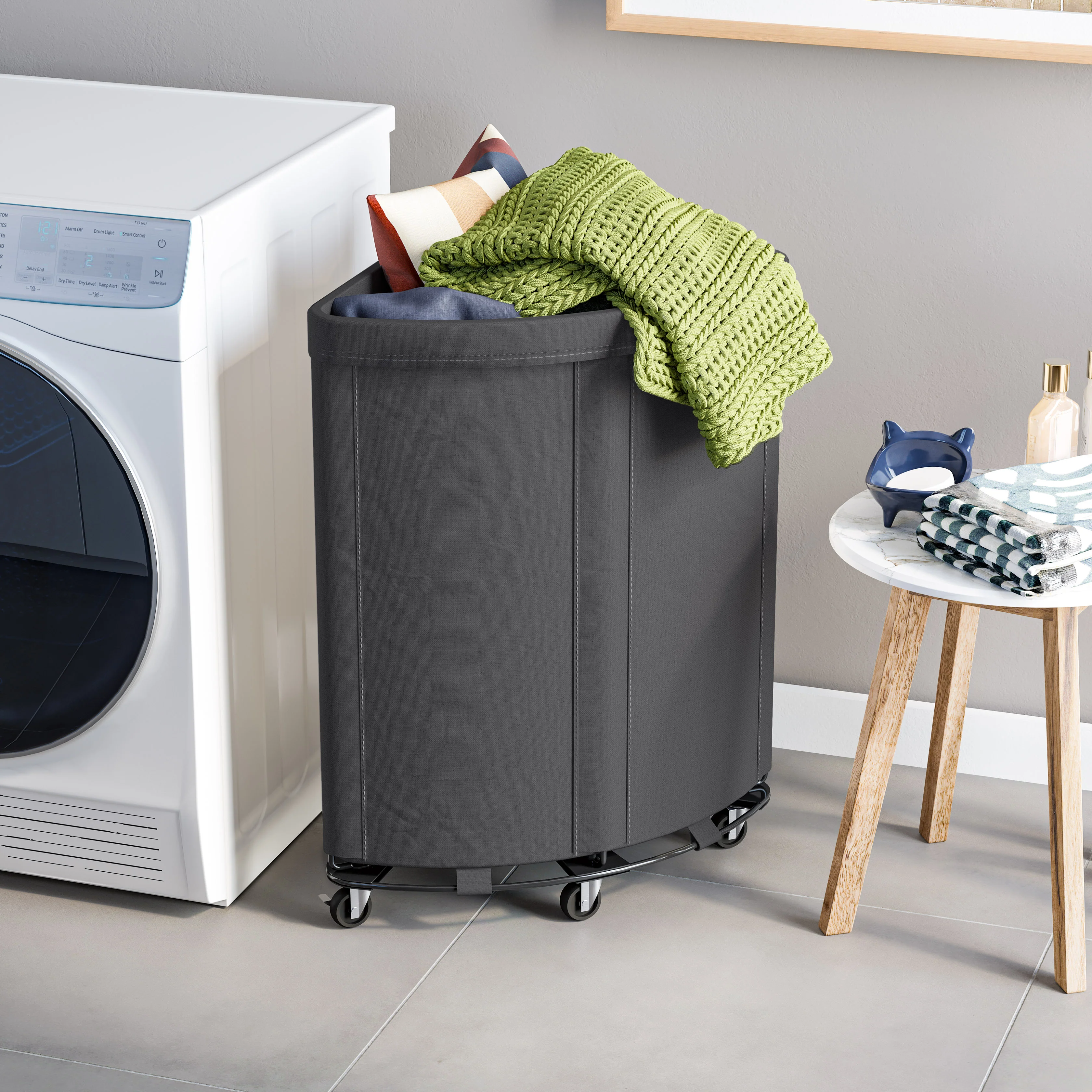 Heavy-Duty Rolling Corner Hamper - Image 18