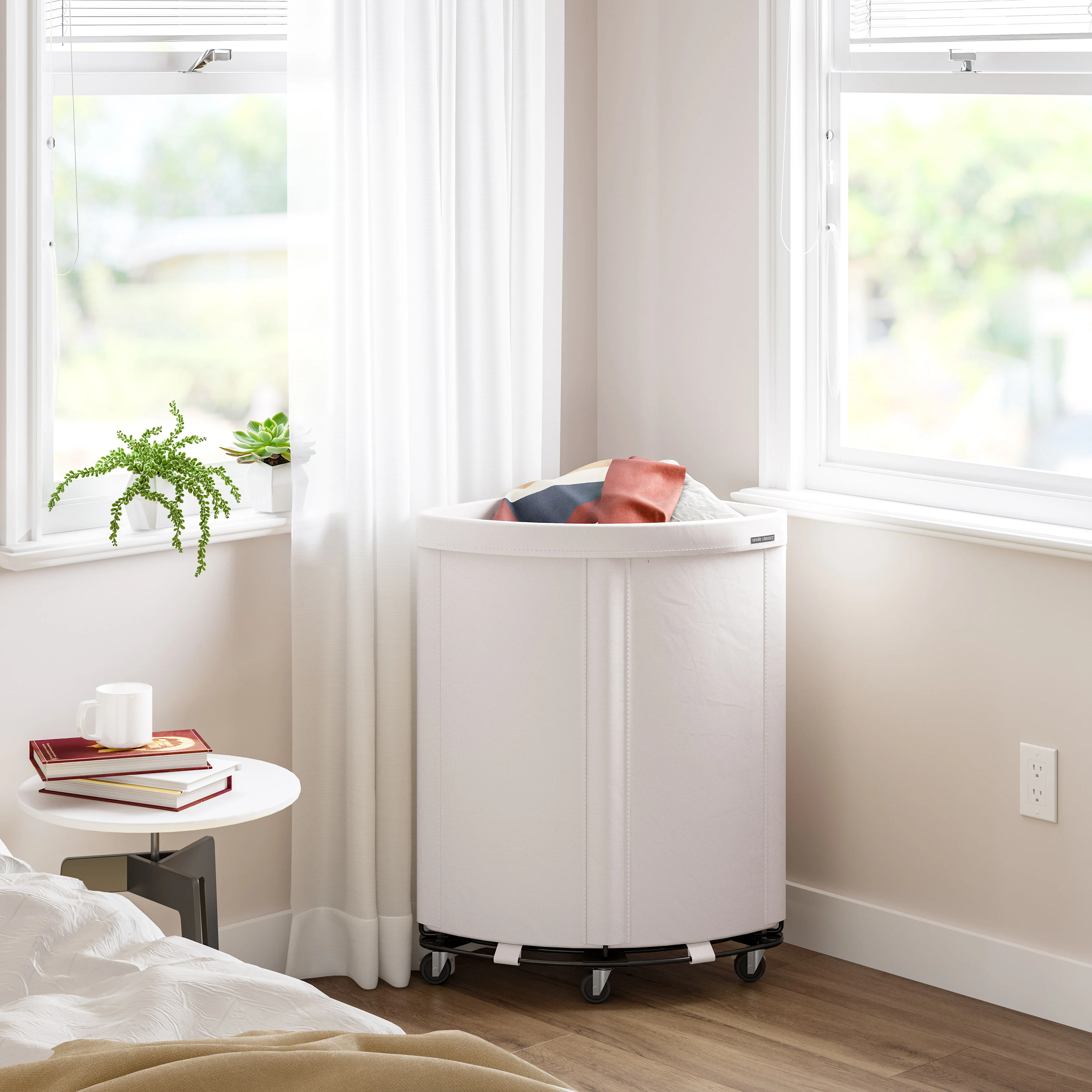 Heavy-Duty Rolling Corner Hamper - Image 8