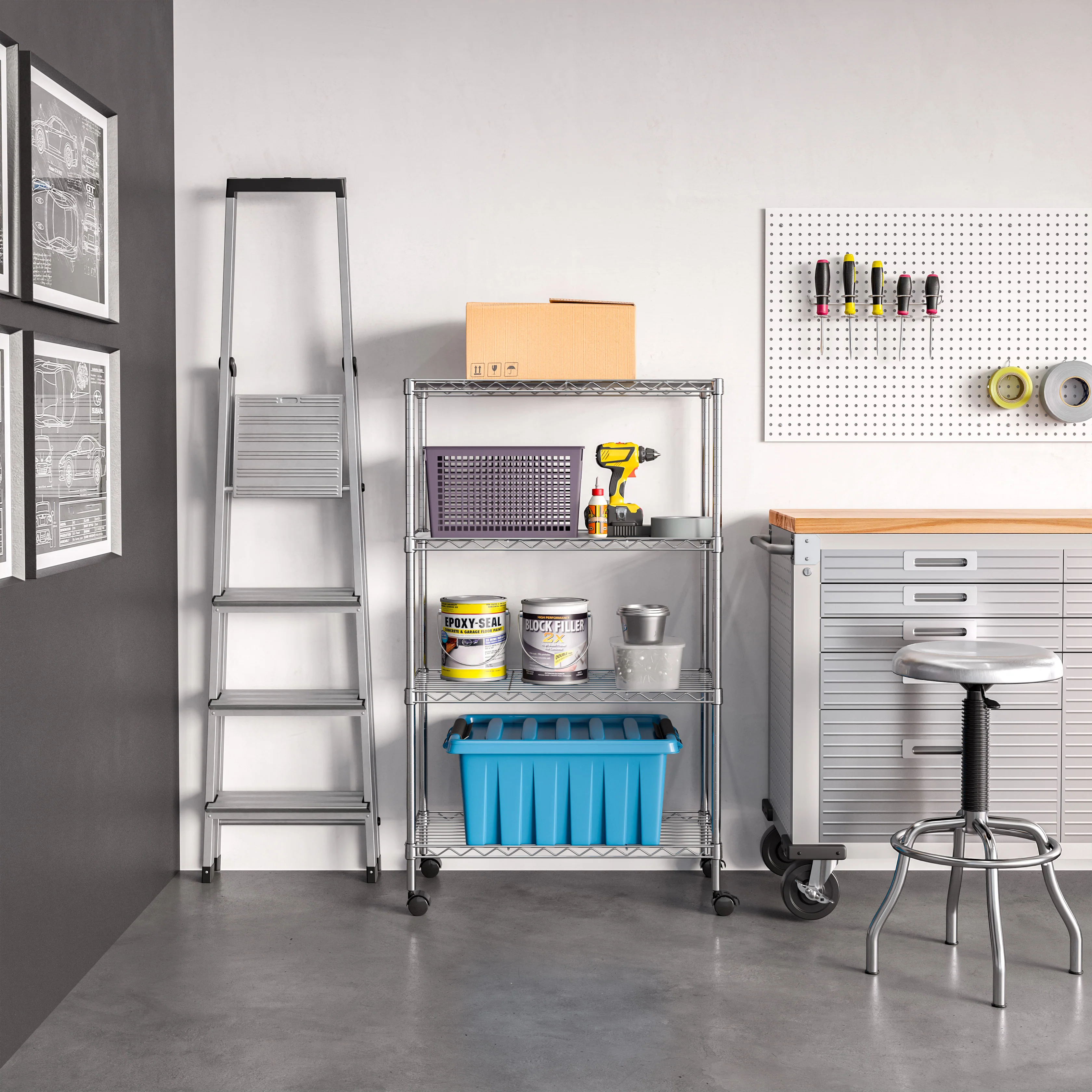 4-Tier Steel Shelving - Image 12
