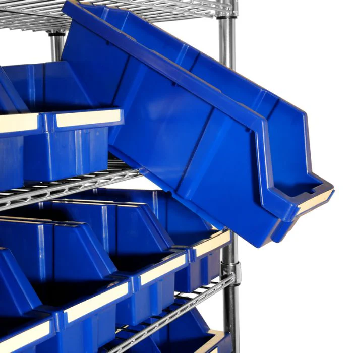 8-Tier NSF-Certified 24-Bin Rack, Blue - Image 7