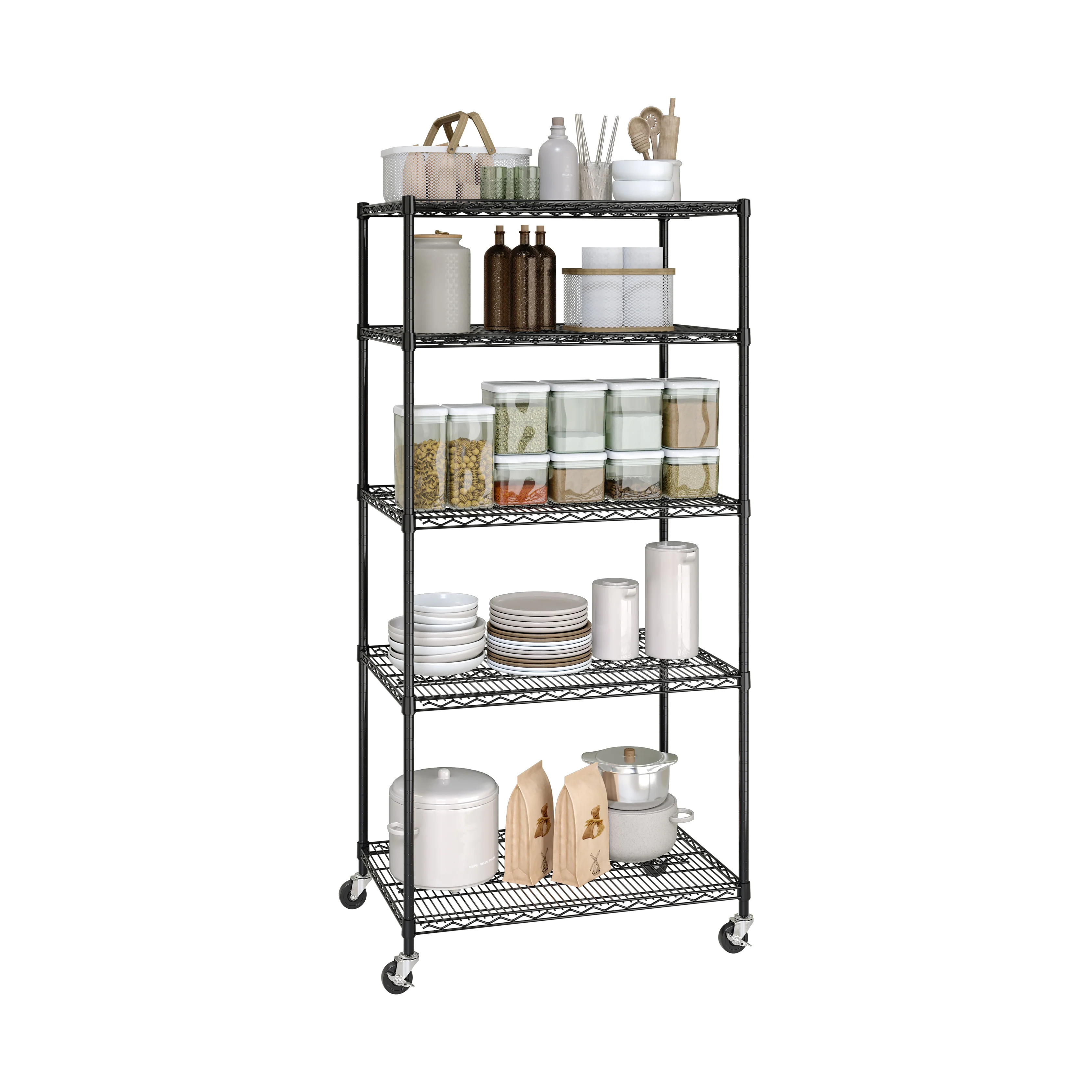 UltraDurable® 5-Tier NSF-Certified Steel Shelving - Image 12