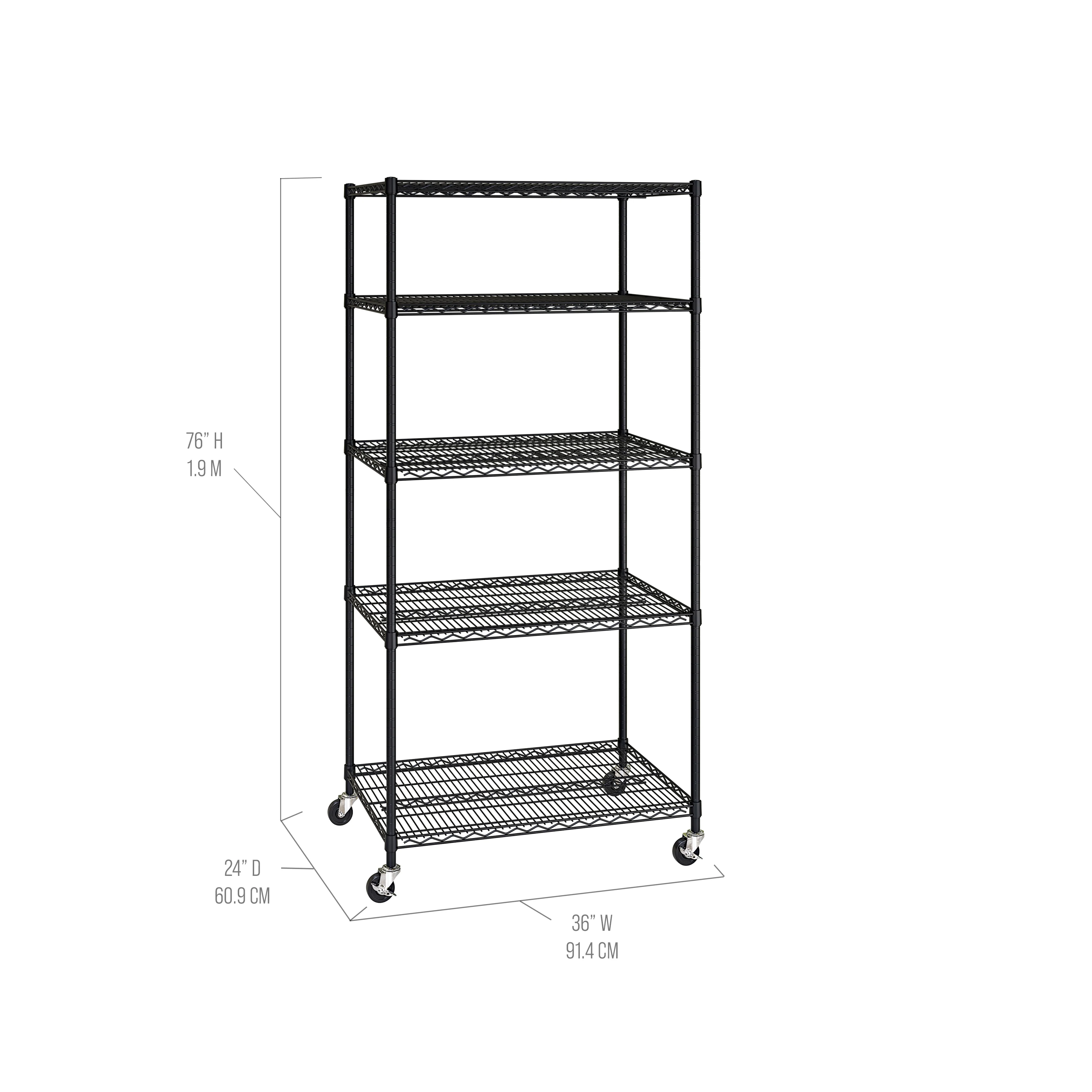 UltraDurable® 5-Tier NSF-Certified Steel Shelving - Image 13