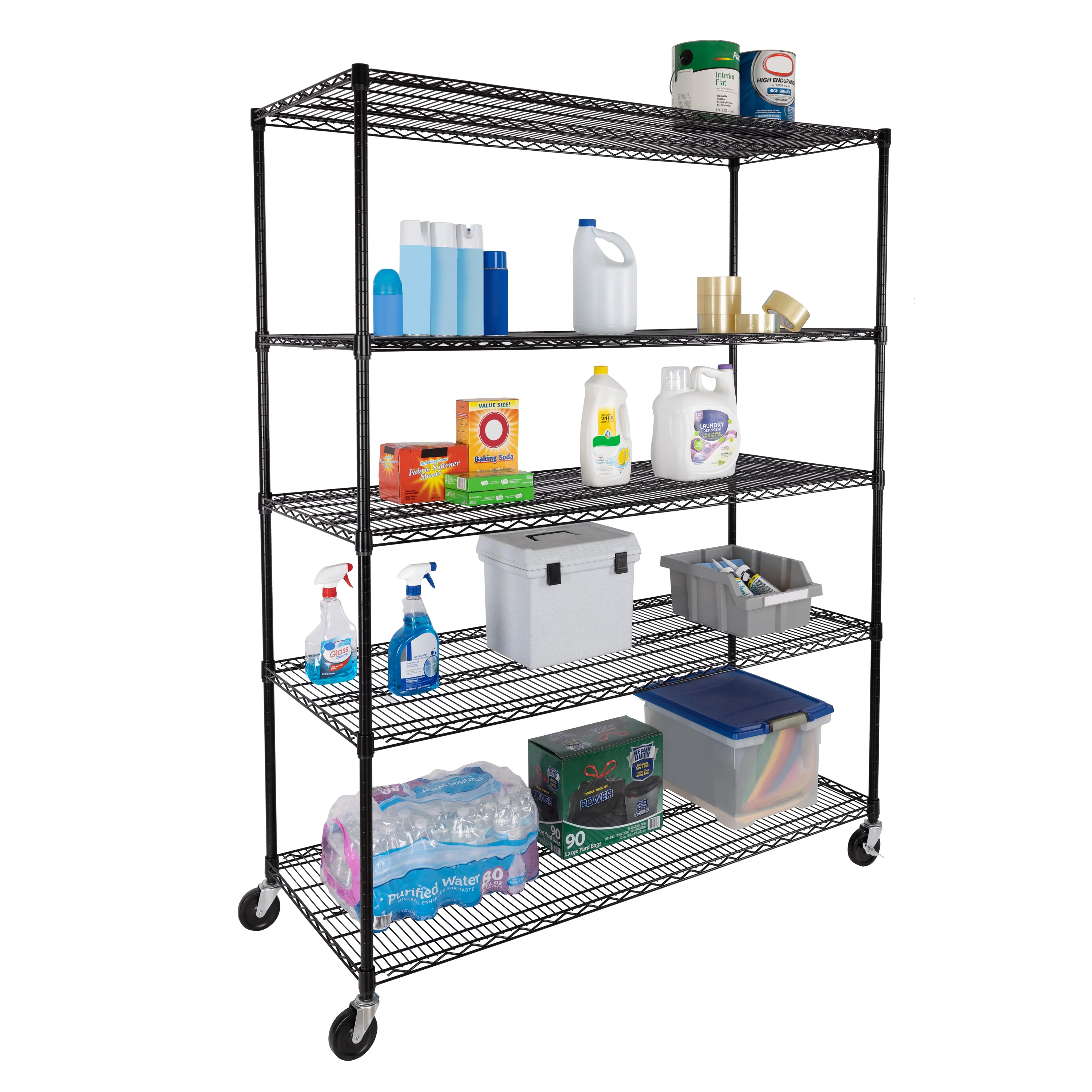 UltraDurable® 5-Tier NSF-Certified Steel Shelving - Image 14