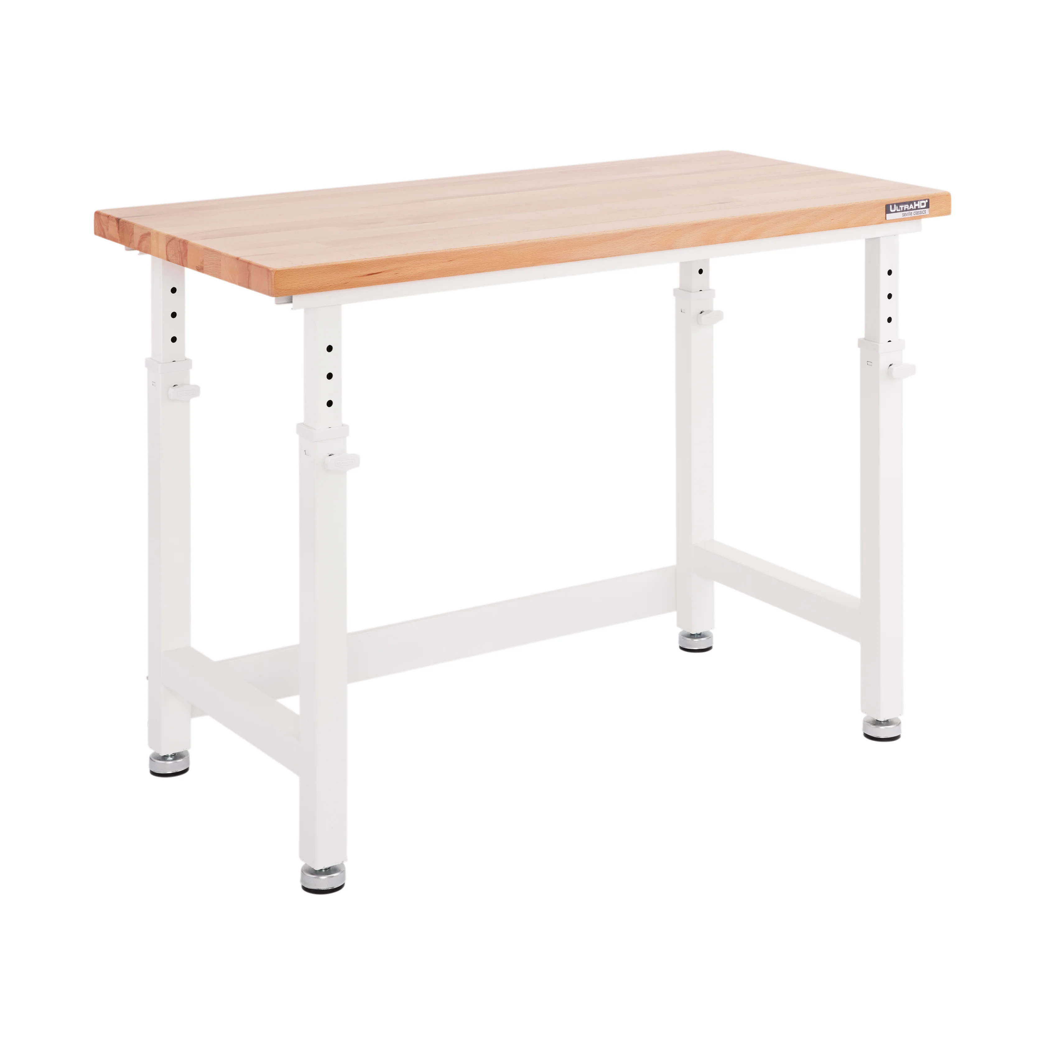 UltraHD® Height Adjustable Workbench, White - Image 3