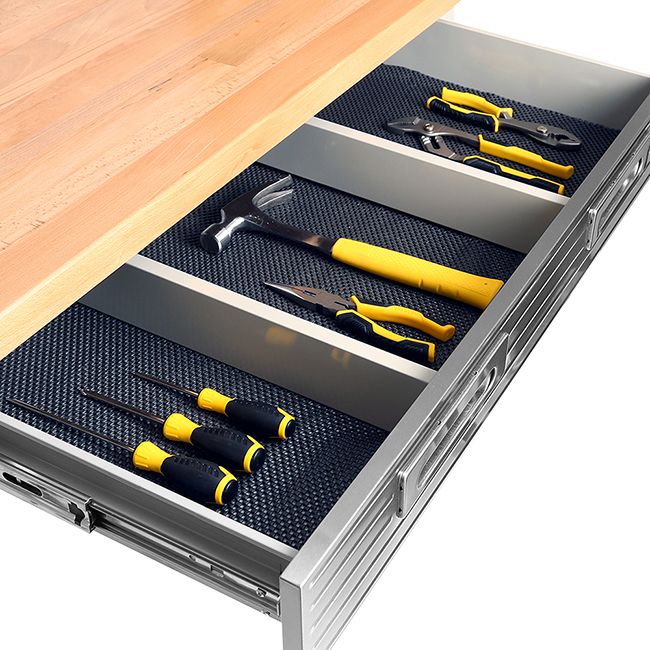 UltraHD® Lighted Workcenter w/ Wood Top and Pegboard, Granite - Image 4