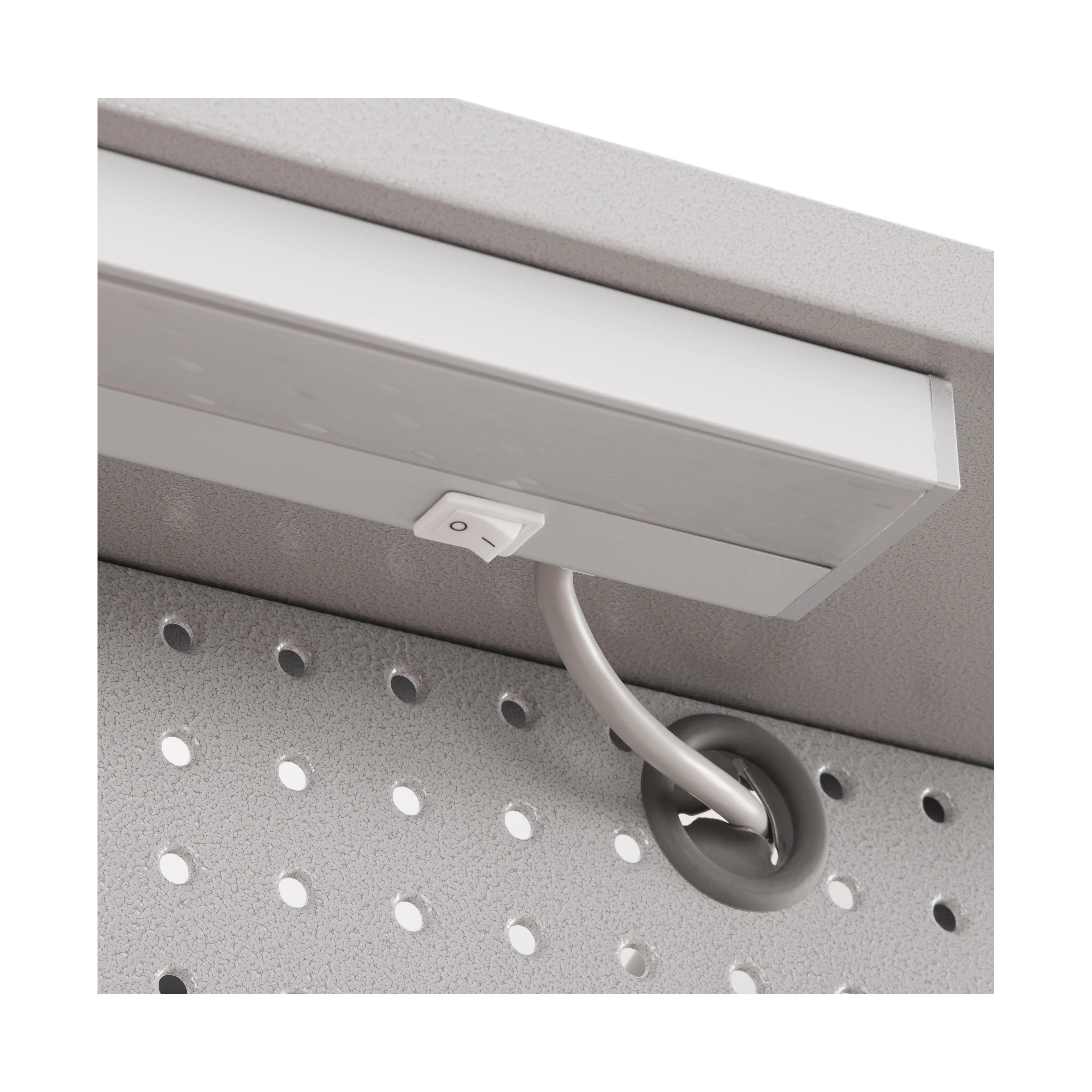 UltraHD® Lighted Workcenter w/ Wood Top and Pegboard, Granite - Image 9