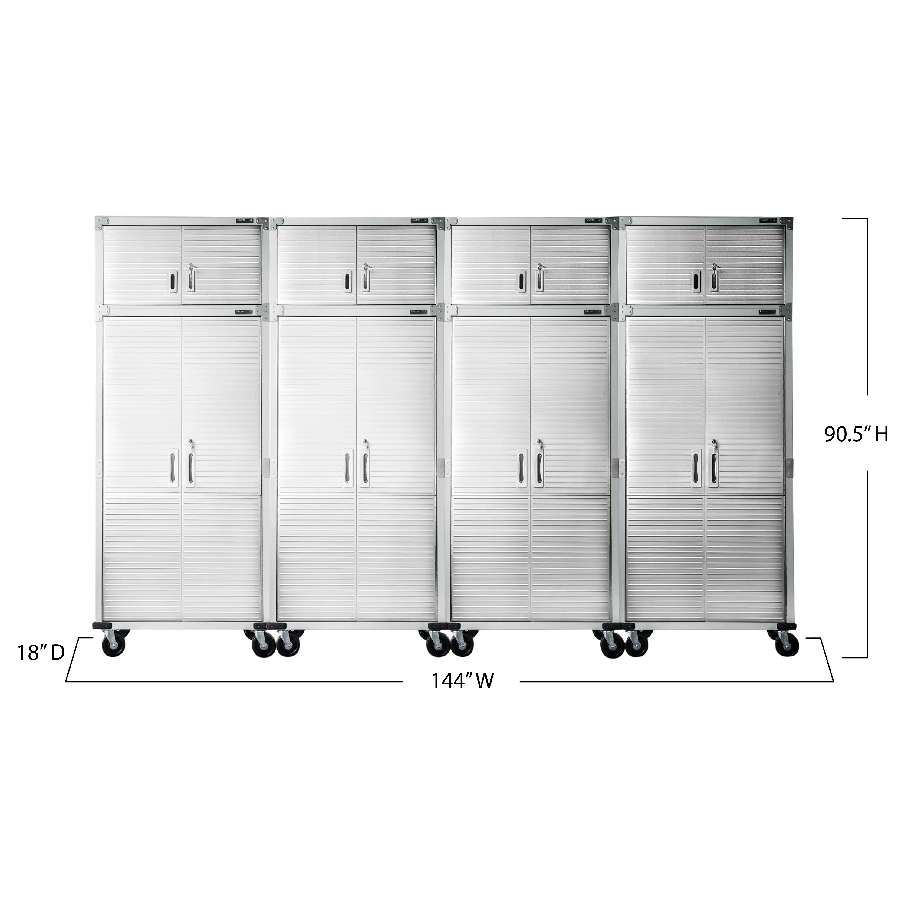 UltraHD® 8-Piece Rolling Storage Cabinet System, Granite - Image 9