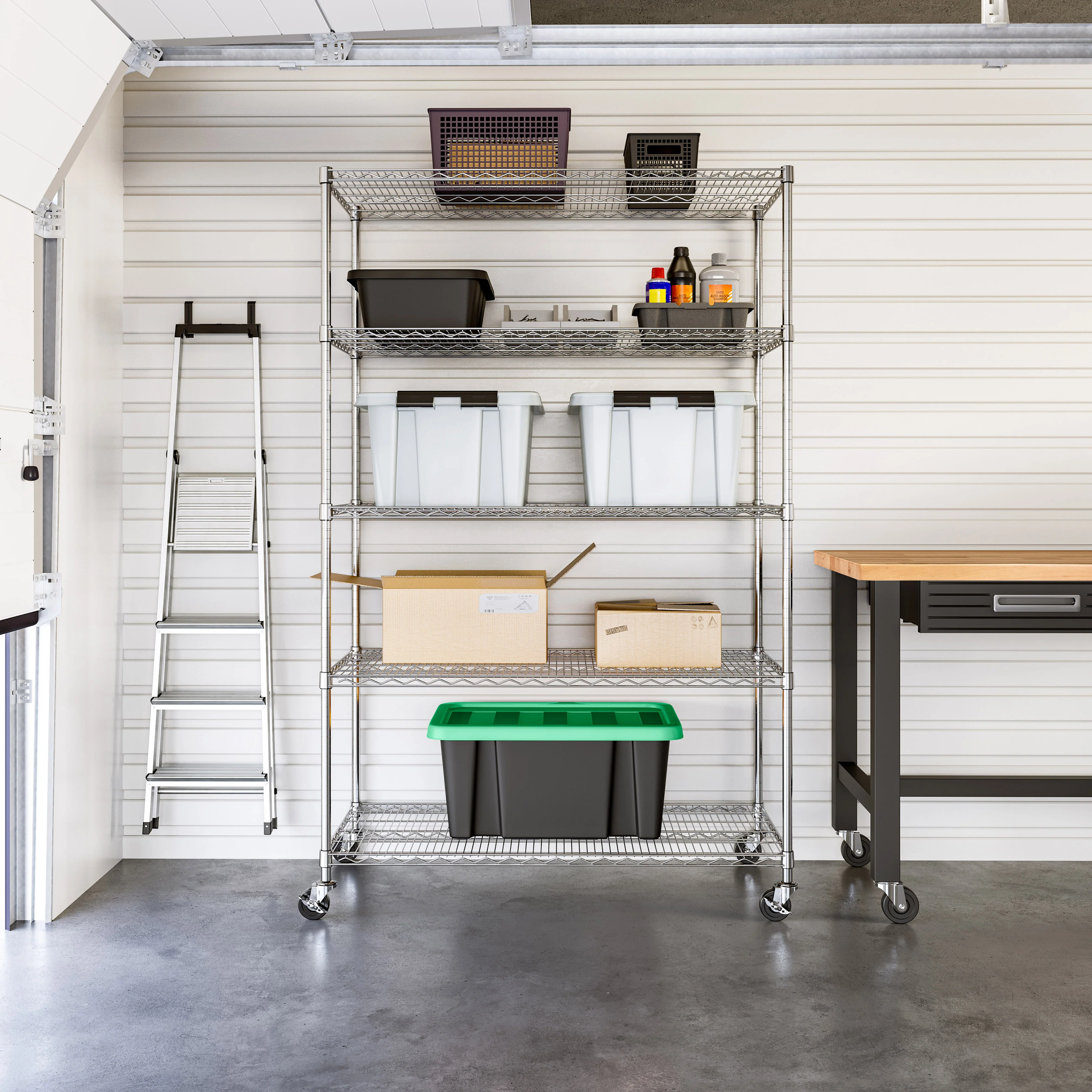 UltraDurable® 5-Tier NSF-Certified Steel Shelving - Image 27