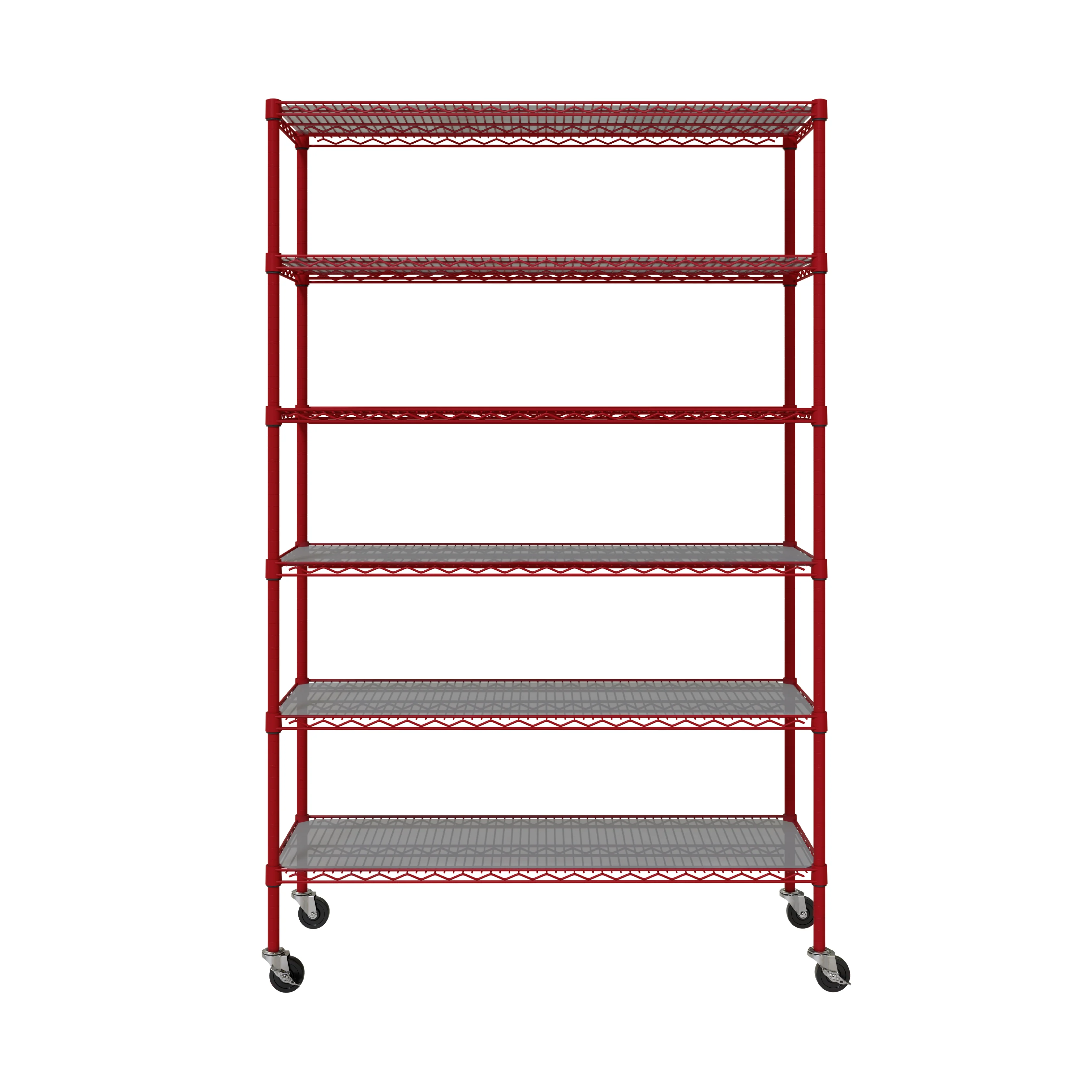 UltraDurable® 6-Tier NSF-Certified Steel Shelving with Shelf Liners - Image 34