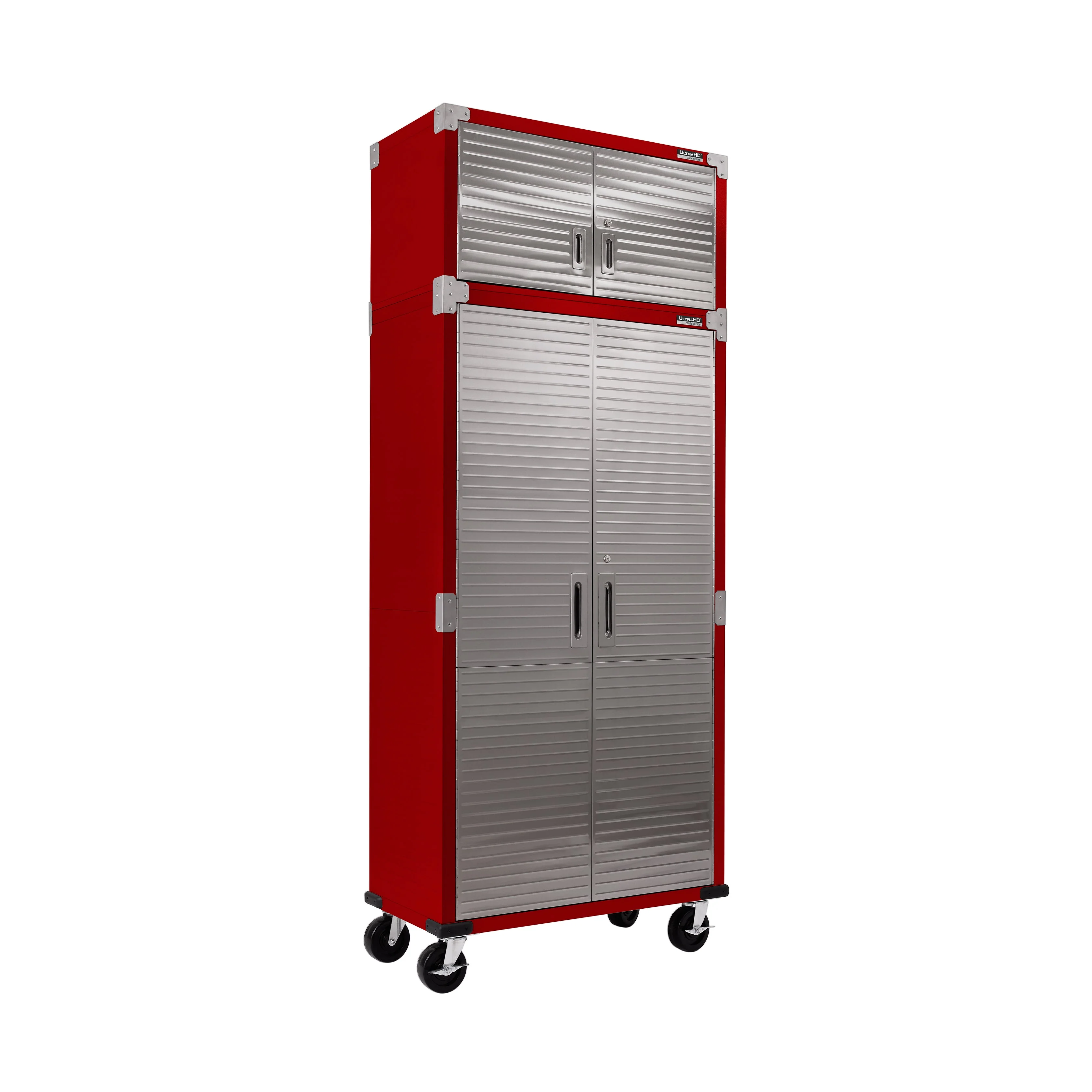 UltraHD® 8-Piece Rolling Storage Cabinet System, Red - Image 4