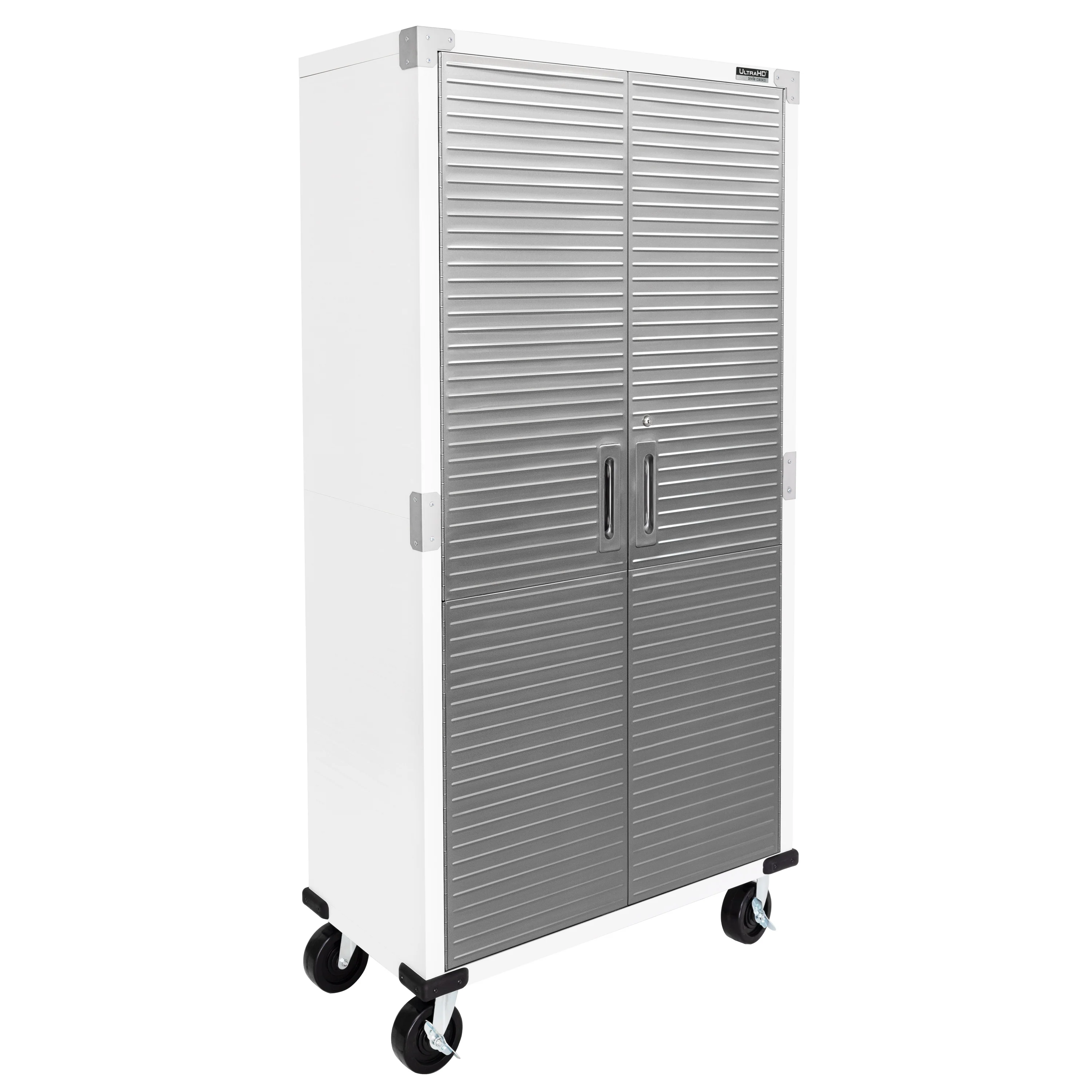 UltraHD® 8-Piece Rolling Storage Cabinet System, White - Image 5