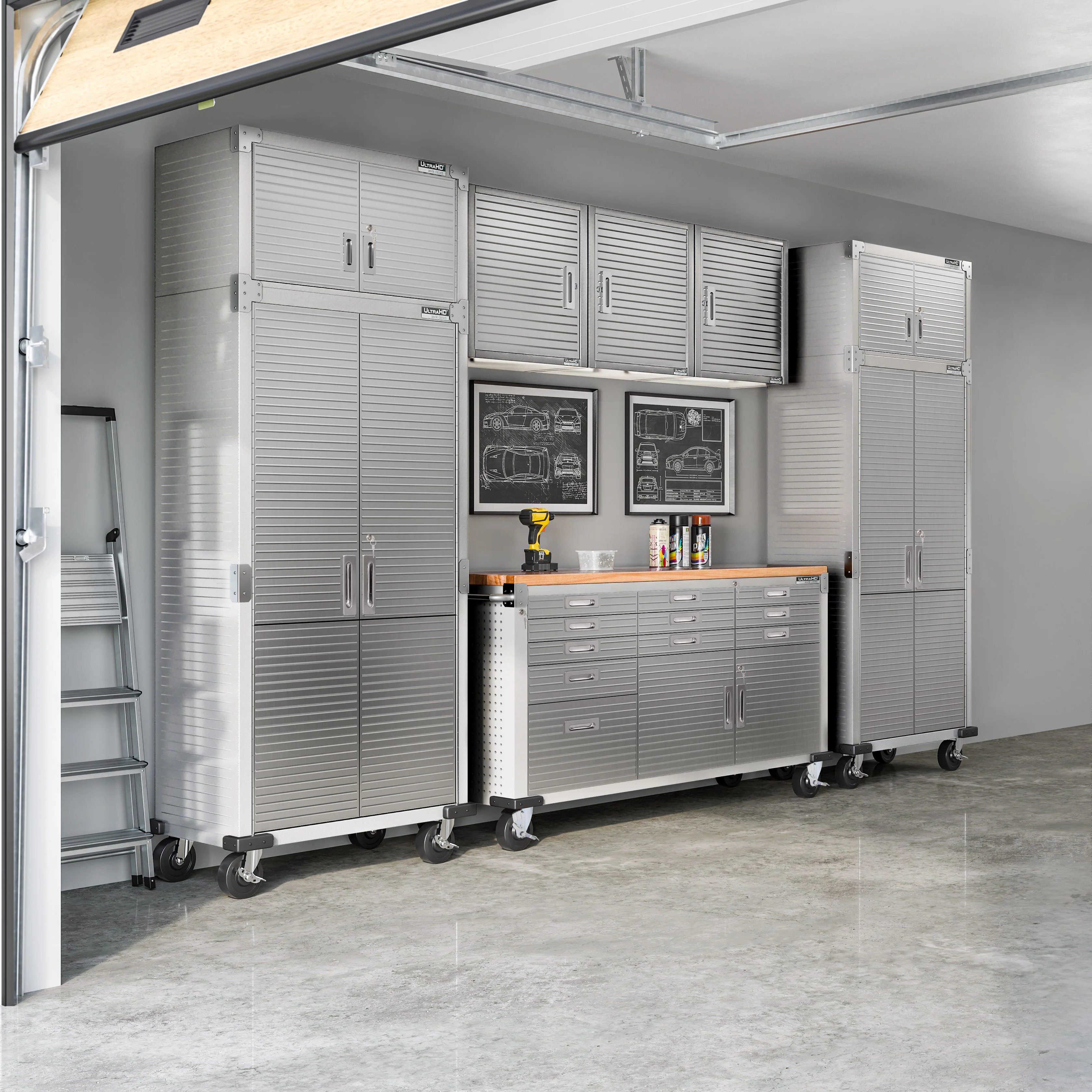 UltraHD® 11-Drawer Rolling Workbench, Granite - Image 16