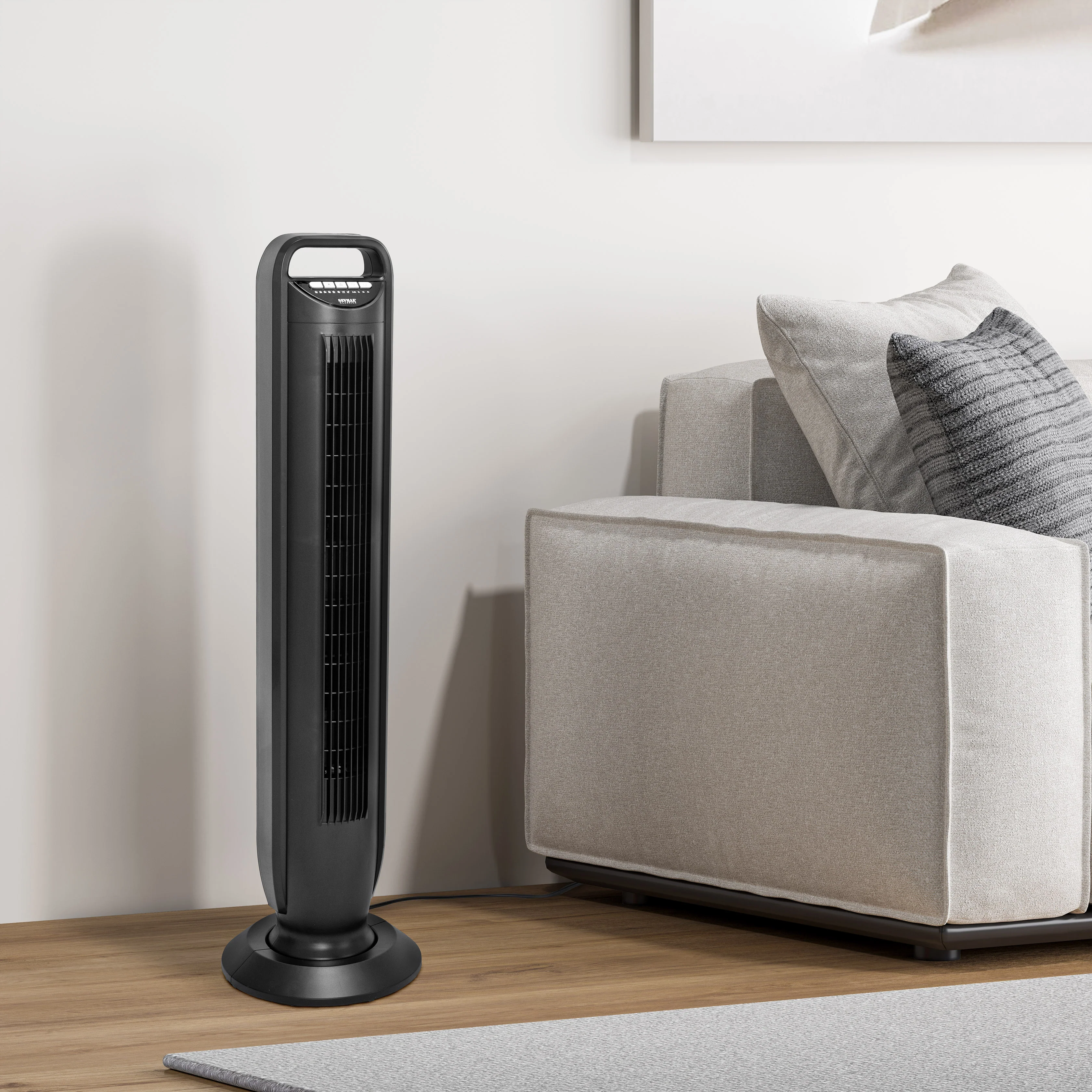 UltraSlimLine® Oscillating Tower Fan, Black - Image 7