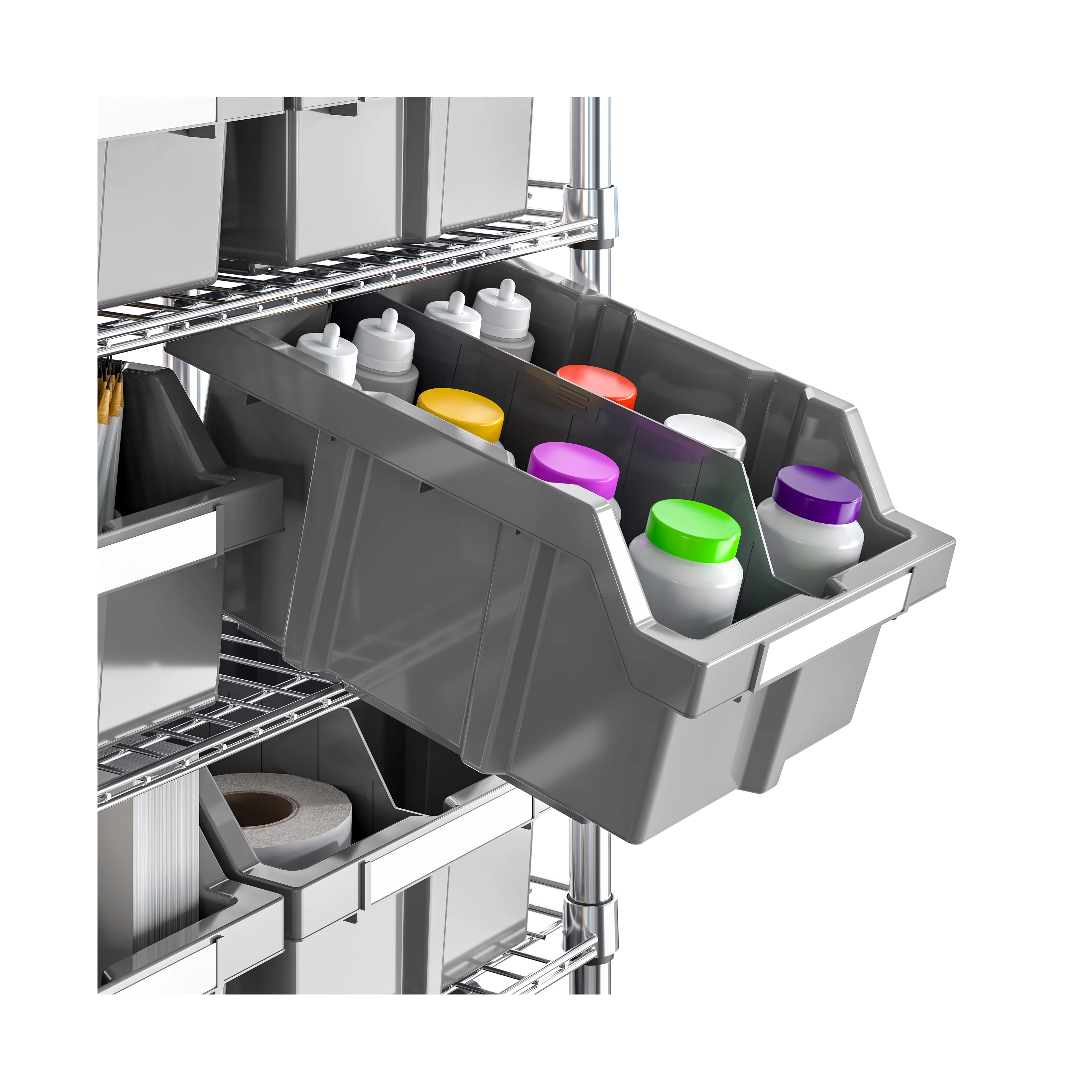 Extra-Wide 7-Tier NSF-Certified 21-Bin Rack - Image 8