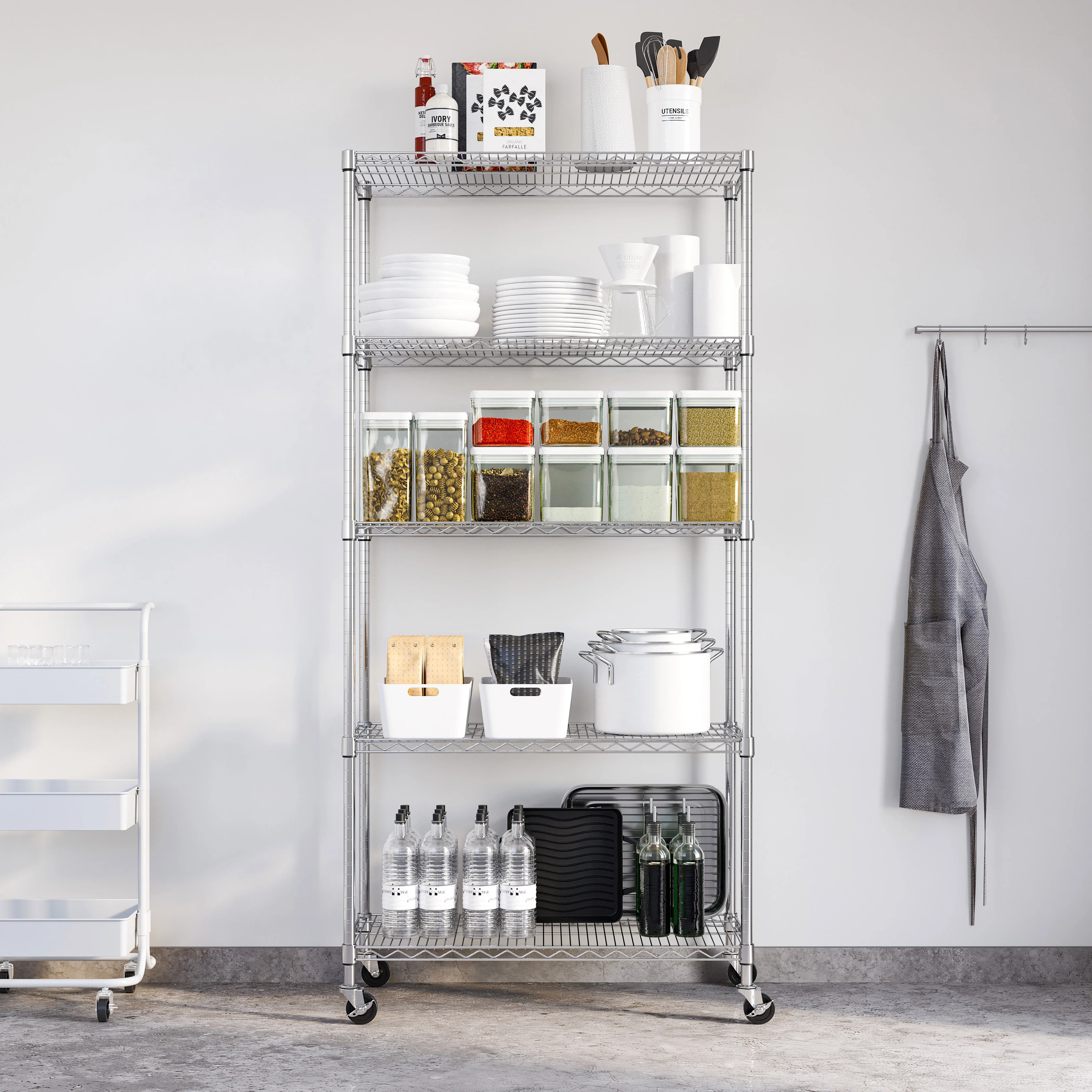 UltraDurable® 5-Tier NSF-Certified Steel Shelving - Image 9