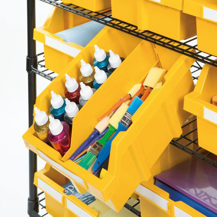 Yellow Bin Rack Dividers for Commercial Bin Rack (6-Pack) - Image 6
